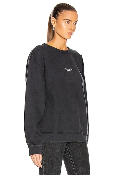 Shop Acne Studios Stamp Sweatshirt In Black