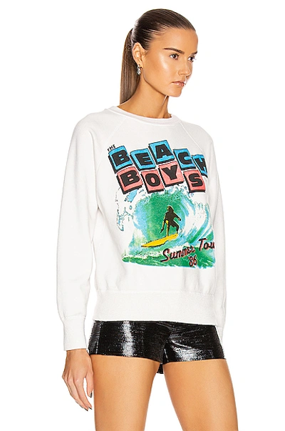 Shop Madeworn Beach Boys Summer Tour '86 Sweatshirt In Off White