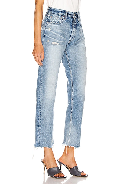Shop Moussy Vintage Lomita Wide Straight In Blue