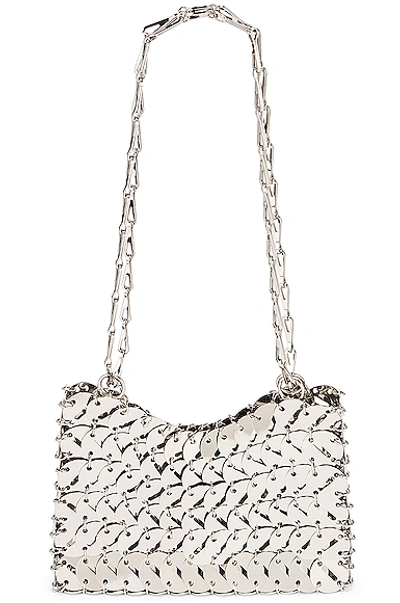 Shop Paco Rabanne Perforated Disc 1969 Bag In Silver
