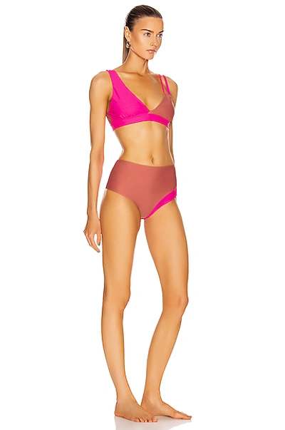 Shop Sébastien Alexis Bikini In Bubblegum & Deep Coral