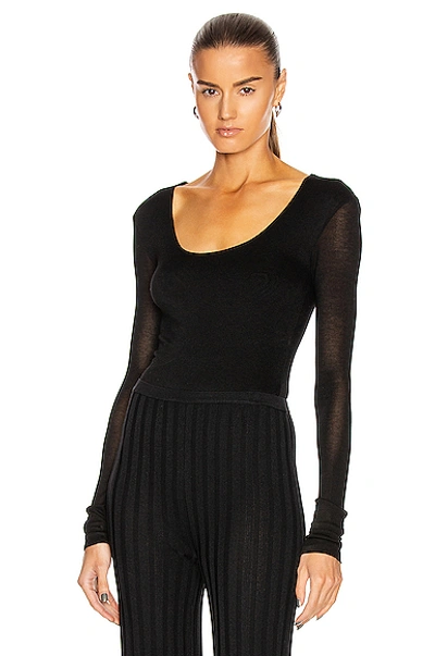 Shop Totême Viveiro Bodysuit In Black