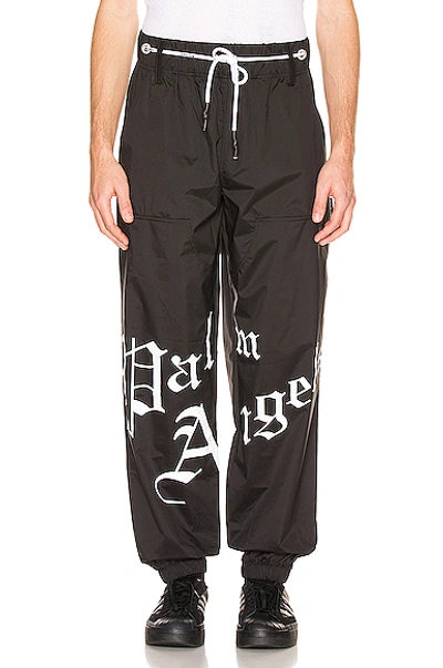 Shop Palm Angels New Gothic Sweatpants In Black & White