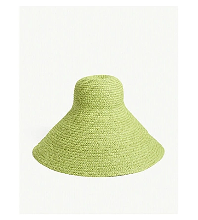 Shop Jacquemus Le Chapeau Valensole Sun Hat In Light Green