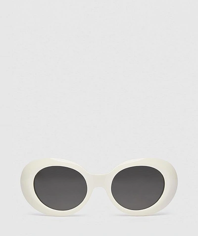 Shop Acne Studios Mustang Sunglasses In Off White