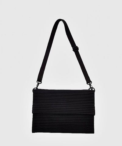 Shop Issey Miyake Small Pleats Bag In Black