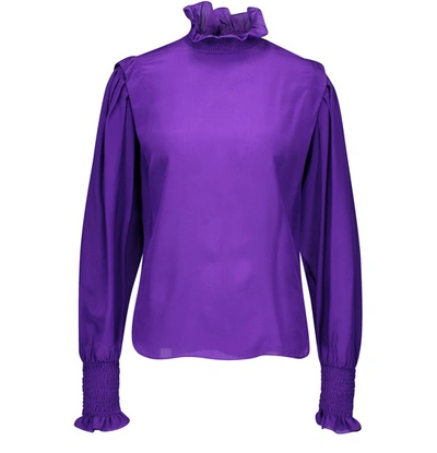 Shop Isabel Marant Étoile Yoshi Blouse In Purple