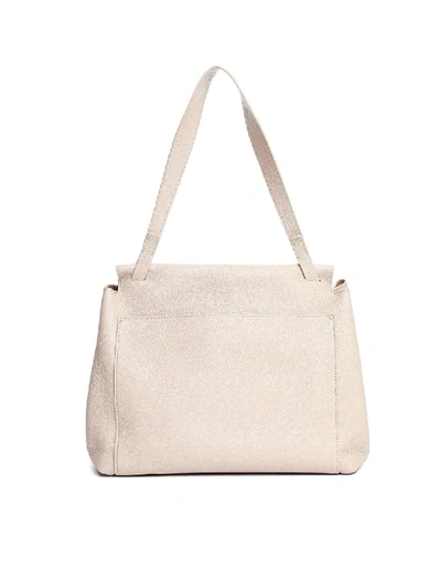 Shop The Row Eggshell Leather Sidekick Two Bag In Neutrals
