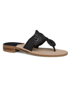 jack rogers black flip flops