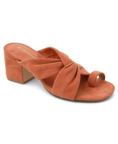 Shop Bcbgeneration Dextar Toe-post Dress Sandals Women's Shoes In Orange