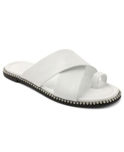 Shop Bcbgeneration Zalli Toe-post Sandals Women's Shoes In White