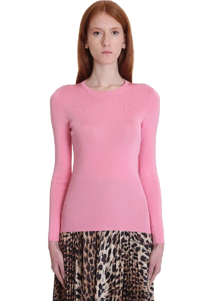 Shop Balenciaga Knitwear In Rose-pink Viscose