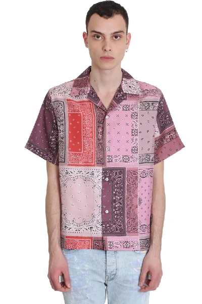 Shop Amiri Shirt In Rose-pink Cotton