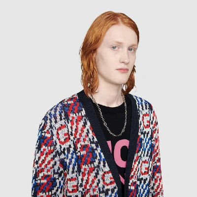 Gucci Sterling Silver Interlocking G Necklace In Undefined