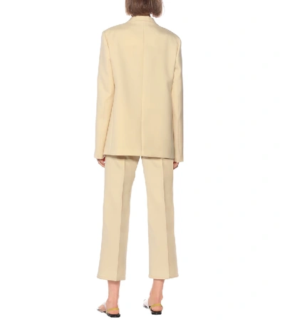 Shop Colovos Wool Blazer In Beige