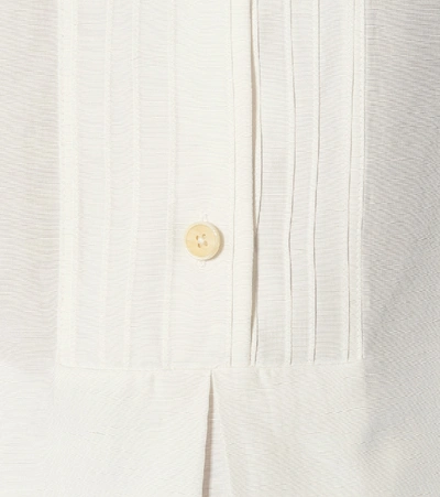 Shop Colovos Midi Shirt Dress In White