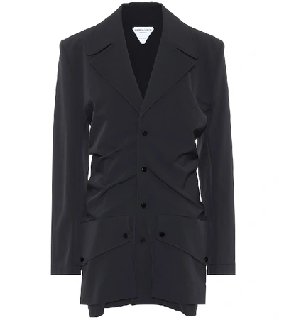 Shop Bottega Veneta Technical-gabardine Jacket In Black