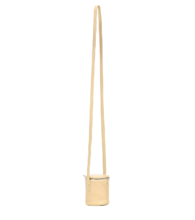 Shop Colovos Leather Bucket Bag In Beige