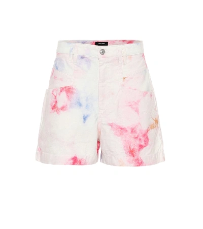 Shop Isabel Marant Esquia High-rise Tie-dye Shorts In Pink