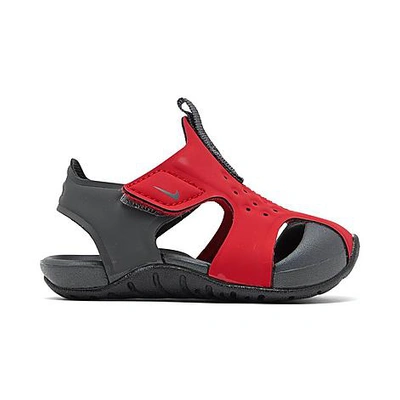 Shop Nike Boys' Toddler Sunray Protect 2 Hook-and-loop Sandals In Red