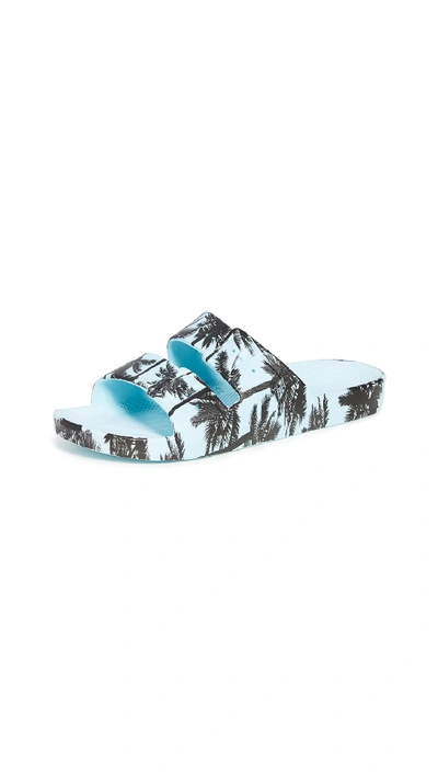 Shop Freedom Moses Two Band Slides In Cruz