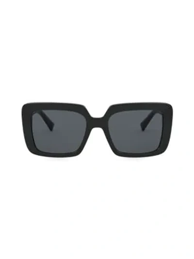 Shop Versace Women's 54mm Square Sunglasses In Black