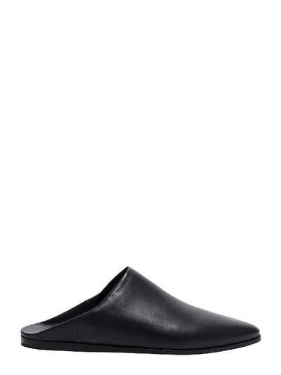 Celine Jacno Calfskin Babouches In Black | ModeSens