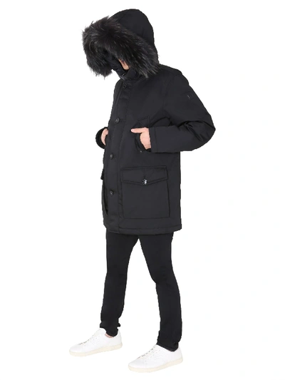 Shop Woolrich Padded Parka In Black