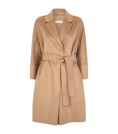 Shop Max Mara Arona Short Wool Wrap Coat