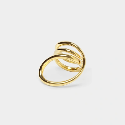 Shop Charlotte Chesnais Round Trip Ring -  - Silver/18k Gold Plated