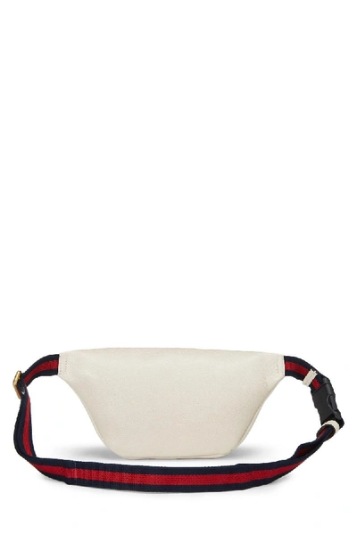 Pre-owned Gucci White Leather Belt Bag Small
