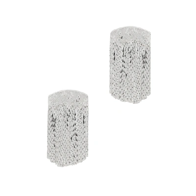 Shop Anissa Kermiche Fil D'argent Fringed Silver-plated Earrings