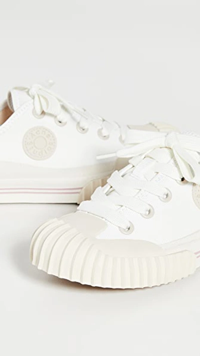 Shop Acne Studios Logo Patch Sneakers In Ivory White