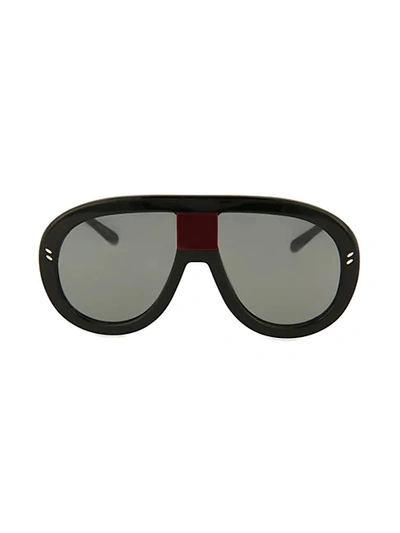 Shop Stella Mccartney Novelty 60mm Aviator Sunglasses In Black Red