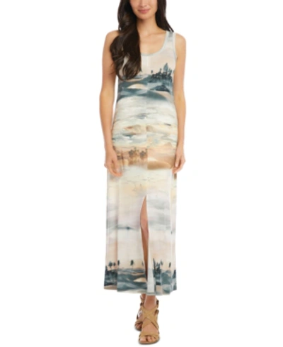 Shop Karen Kane Tank Desert-print Maxi Dress