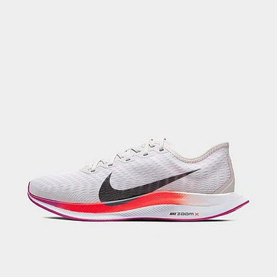 Shop Nike Women's Zoom Pegasus 2 Running Shoes In Vast Grey/white/fire Pink/smoke Grey