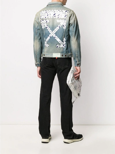 Shop Off-white Jeans Jacket In Blue