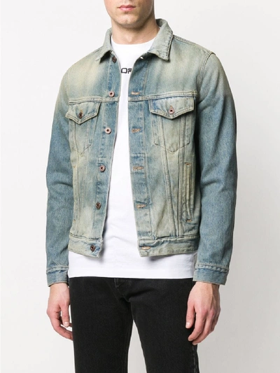 Shop Off-white Jeans Jacket In Blue