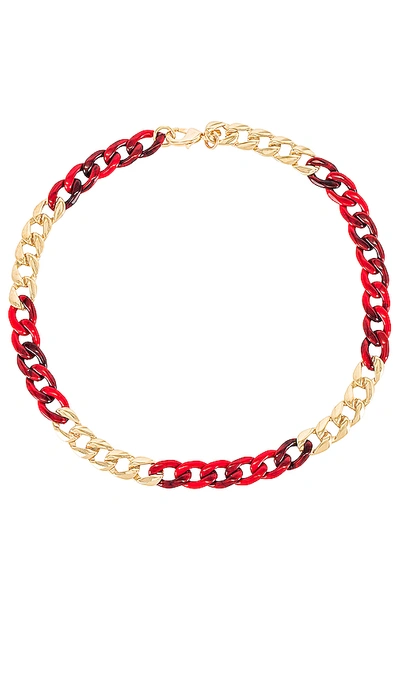 Shop Joolz By Martha Calvo Alternating Havana Necklace In Gold