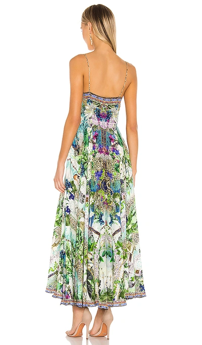 Shop Camilla Tie Front Long Dress In Moon Garden