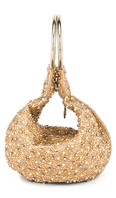 Shop From St Xavier Mini Pearl Ring Bag In Champagne