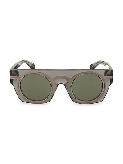 Shop Christopher Kane 44mm Shield Sunglasses In Grey