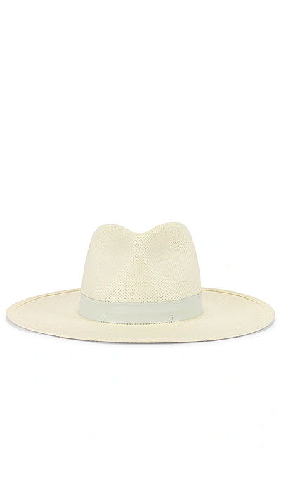 Shop Janessa Leone Zoe Packable Hat In Bleach