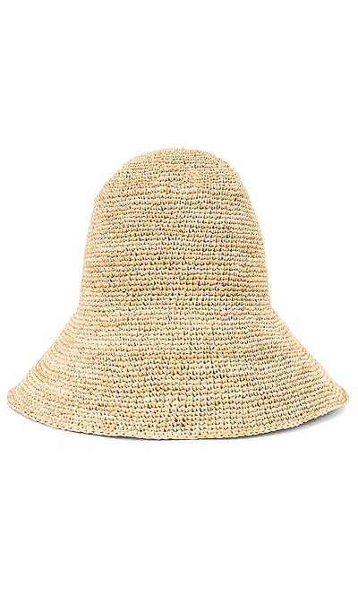 Shop Janessa Leone Felix Packable Hat In Natural