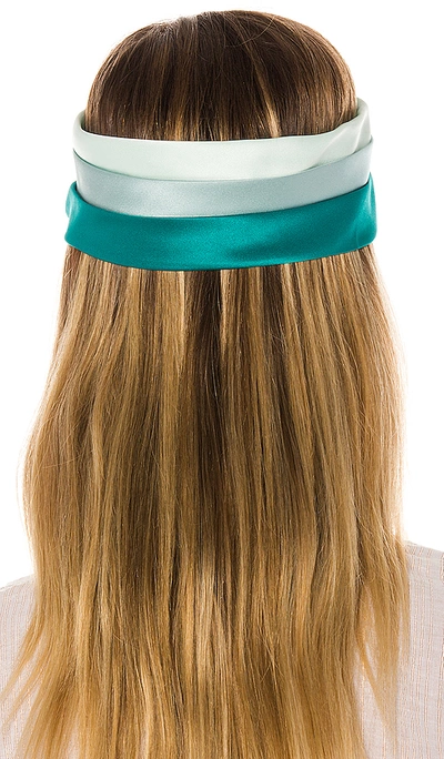 Shop Eugenia Kim Hedy Headband In Mint  Seafoam & Teal