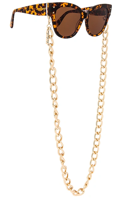 Shop My My My Quincy Sunglass Chain In Gold