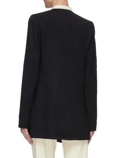 Shop Roksanda Twist Collar Dakota Blazer In Black
