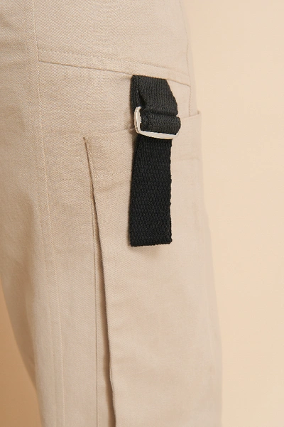 Shop Misslisibell X Na-kd Detailed Cargo Pants - Beige