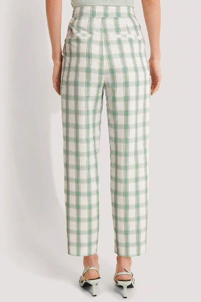 Shop Basma & Merna X Na-kd Highwaist Checked Pants Multicolor