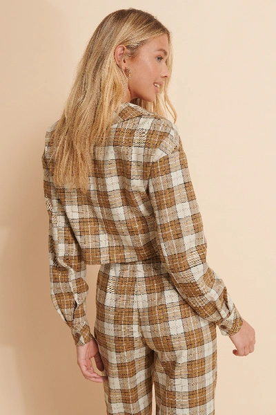 Shop Misslisibell X Na-kd Checkered Shirt Multicolor In Checked